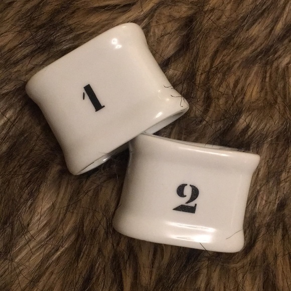 Pottery Barn Other - Pottery Barn number napkin rings - set of 12